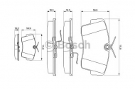 Комплект тормозных колодок BOSCH 0 986 469 761