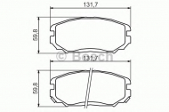 Комплект тормозных колодок BOSCH 0 986 494 374