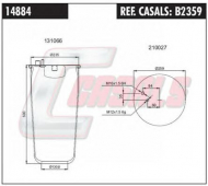 Баллон пневматической рессоры CASALS B2359