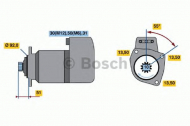 Стартер BOSCH 0 001 417 076