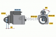 Стартер BOSCH 0 986 013 511