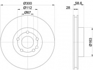 Тормозной диск HELLA PAGID 8DD 355 110-071