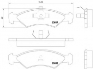 Комплект тормозных колодок HELLA PAGID 8DB 355 007-311