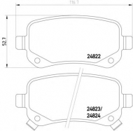 Комплект тормозных колодок HELLA PAGID 8DB 355 014-331