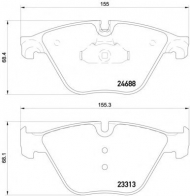 Комплект тормозных колодок HELLA PAGID 8DB 355 015-261