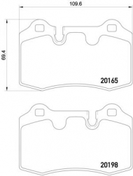 Комплект тормозных колодок HELLA PAGID 8DB 355 015-881