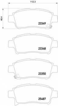 Комплект тормозных колодок HELLA PAGID 8DB 355 019-711