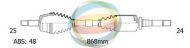 Вал ODM-MULTIPARTS 18-162242