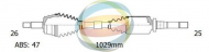 Вал ODM-MULTIPARTS 18-222171