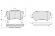 Комплект тормозных колодок PROCODIS FRANCE PF1297