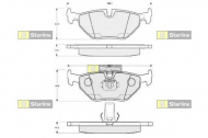 Комплект тормозных колодок STARLINE BD S340