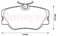Комплект тормозных колодок BENDIX 571560B