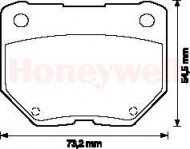 Комплект тормозных колодок BENDIX 572110B