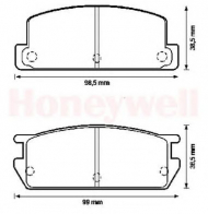 Комплект тормозных колодок BENDIX 572158B