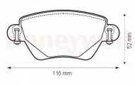 Комплект тормозных колодок BENDIX 573120B