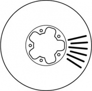 Тормозной диск BENDIX 562140B