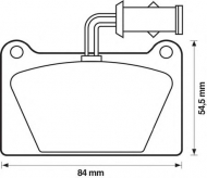 Комплект тормозных колодок BENDIX 571294B