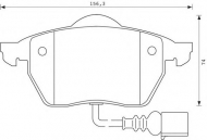 Комплект тормозных колодок BENDIX 571984B