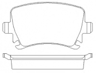 Комплект тормозных колодок BENDIX 573158B