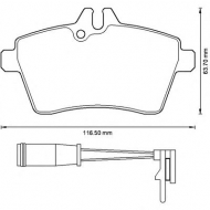 Комплект тормозных колодок BENDIX 573265B