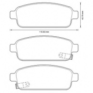 Комплект тормозных колодок BENDIX 573335B