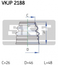Комплект пыльника SKF VKJP 2188