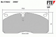 Комплект тормозных колодок FTE BL1726A2