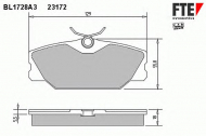 Комплект тормозных колодок FTE BL1728A3