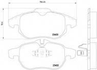 Комплект тормозных колодок MINTEX MDB2262