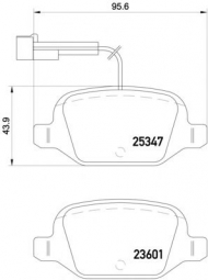 Комплект тормозных колодок MINTEX MDB3204