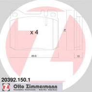 Комплект тормозных колодок ZIMMERMANN 20392.150.1