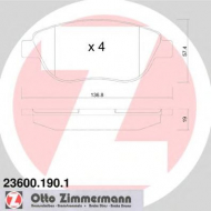 Комплект тормозных колодок ZIMMERMANN 23600.190.1