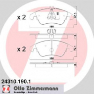 Комплект тормозных колодок ZIMMERMANN 24310.190.1