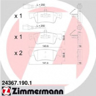 Комплект тормозных колодок ZIMMERMANN 24367.190.1