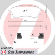 Комплект тормозных колодок ZIMMERMANN 23599.190.2