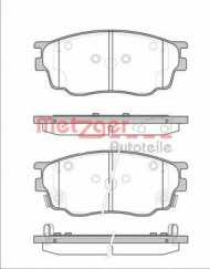 Комплект тормозных колодок METZGER 0800.22