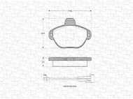 Комплект тормозных колодок MAGNETI MARELLI 363702160298