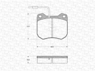 Комплект тормозных колодок MAGNETI MARELLI 363702160672