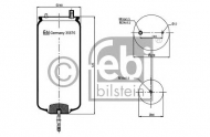 Баллон пневматической рессоры FEBI BILSTEIN 35676