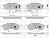 Комплект тормозных колодок METELLI 22-0368-0