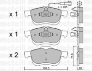 Комплект тормозных колодок METELLI 22-0824-0