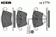 Комплект тормозных колодок ICER 181779