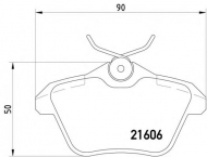 Комплект тормозных колодок PAGID T5102