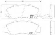 Комплект тормозных колодок PAGID T3016