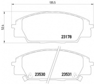 Комплект тормозных колодок PAGID T1280