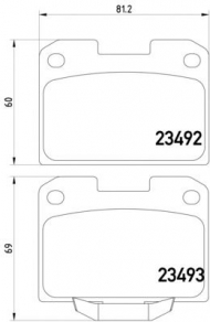 Комплект тормозных колодок PAGID T1558