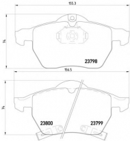 Комплект тормозных колодок PAGID T1203
