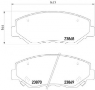 Комплект тормозных колодок PAGID T1333