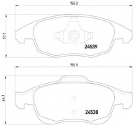 Комплект тормозных колодок PAGID T1701