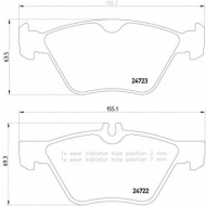 Комплект тормозных колодок PAGID T1813